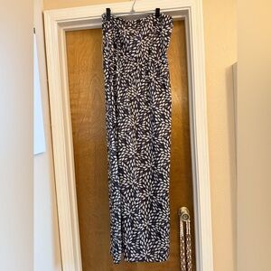 Strapless Black and White Dress